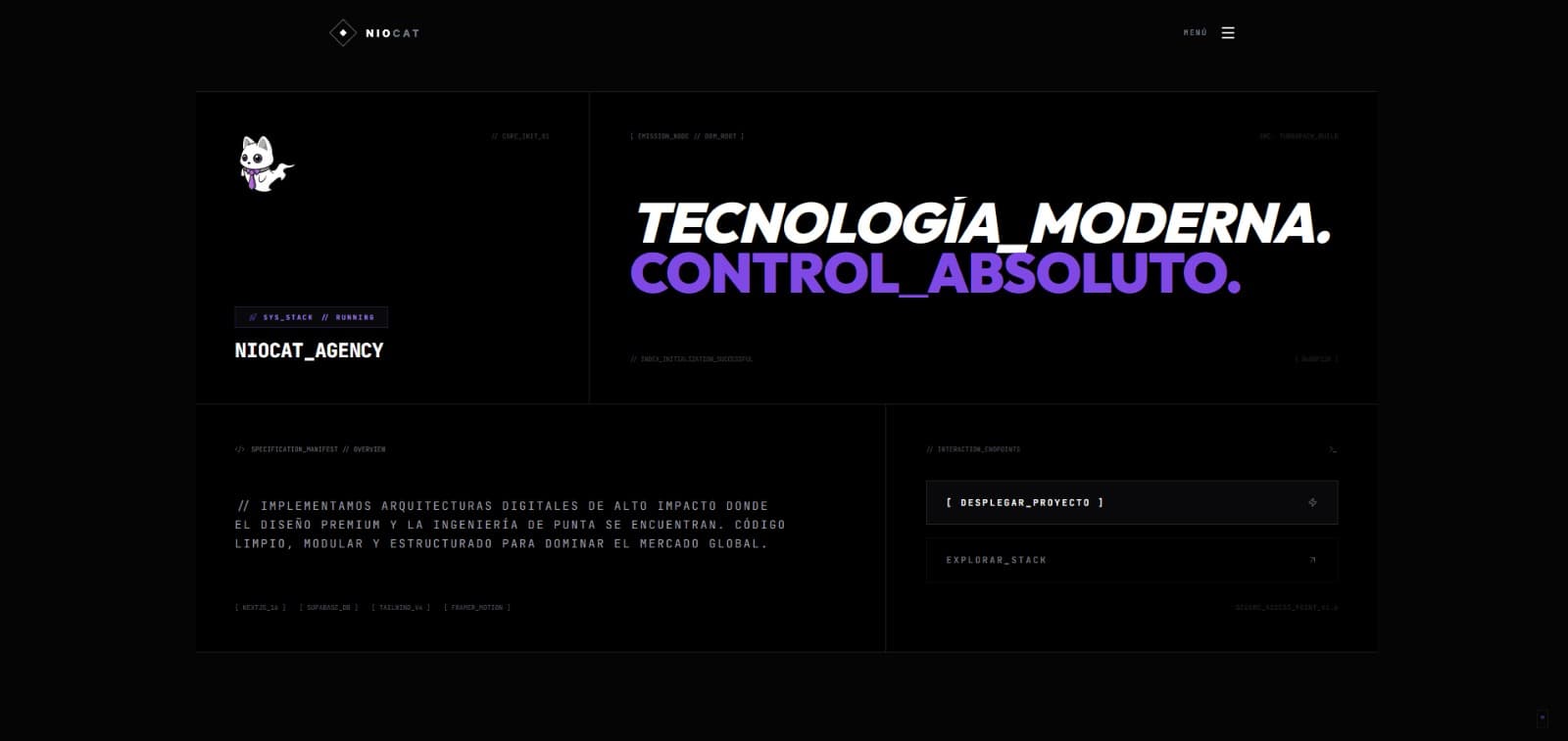 NioCat Web Engine